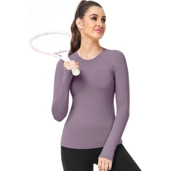 Quick-Drying Running Long Sleeve Shirt for Women Workout Shirts - Picture 7 of 7